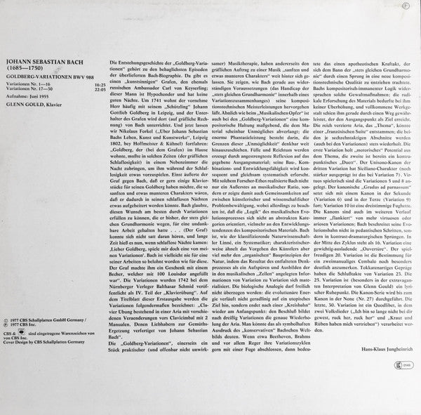Goldberg-Variationen BWV 988