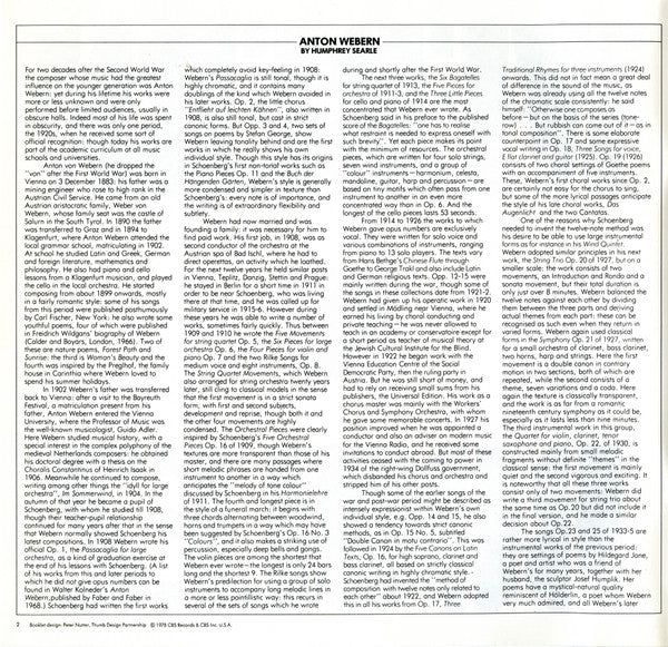 The Complete Works Of Anton Webern, Volume 1 (Op. 1-31)