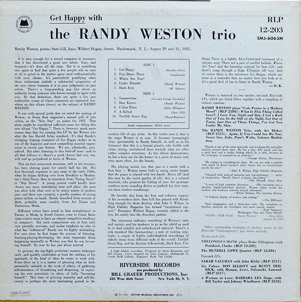 Get Happy With The Randy Weston Trio