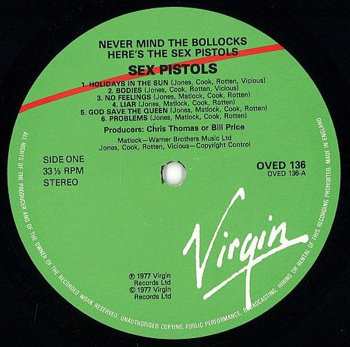 Never Mind The Bollocks Here's The Sex Pistols