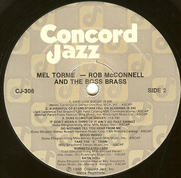 Mel Tormé - Rob McConnell And The Boss Brass