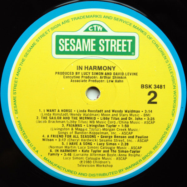 In Harmony - A Sesame Street Record