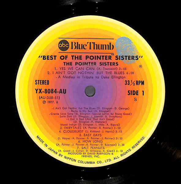 Best Of The Pointer Sisters