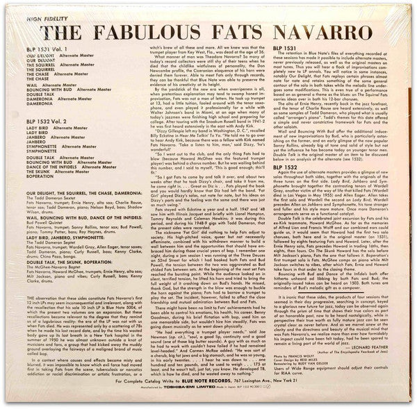 The Fabulous Fats Navarro Volume 2