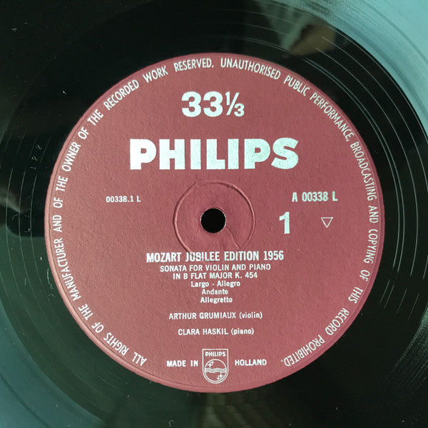 Sonate B-dur K.V. 454 Für Violine Und Klavier / Sonate A-dur K.V. 526 Für Violine Und Klavier