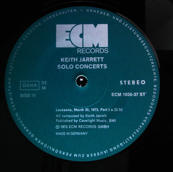 Solo Concerts: Bremen / Lausanne