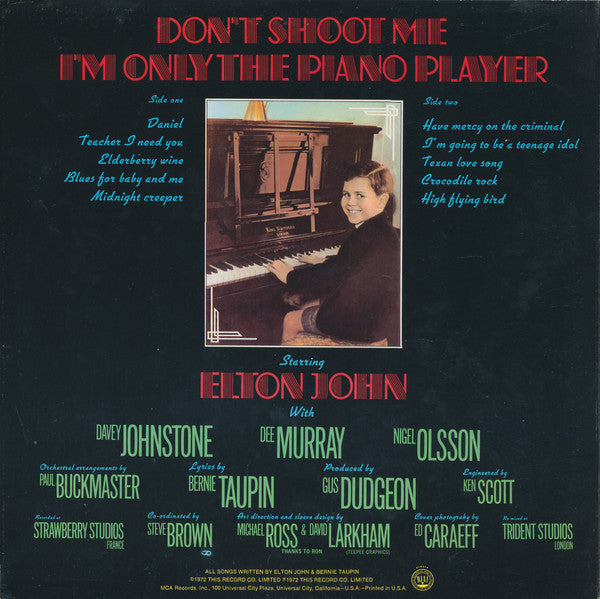 Don't Shoot Me I'm Only The Piano Player