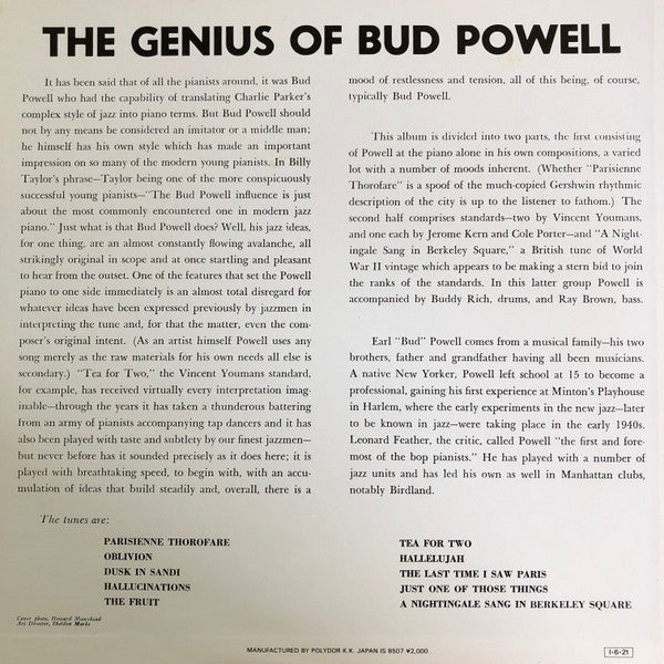 The Genius of Bud Powell