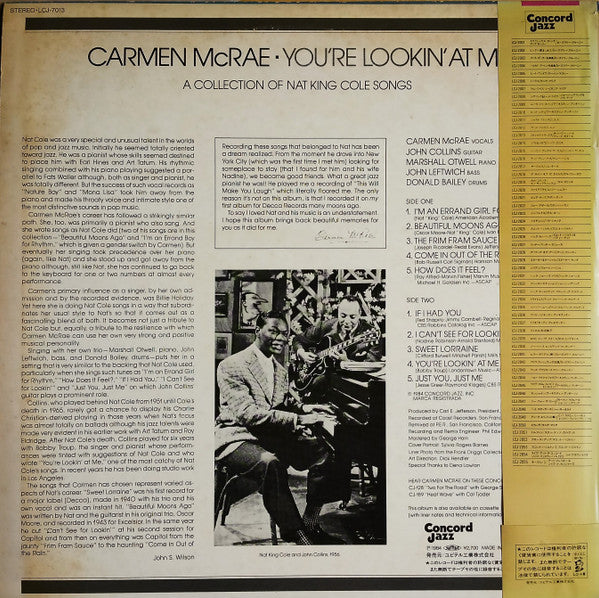You're Lookin' At Me = ナット・キング・コール集