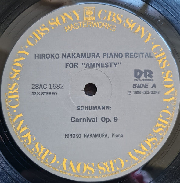 Piano Recital For Amnesty