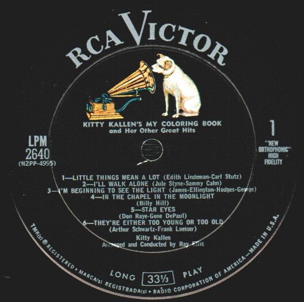 Kitty Kallen's "My Coloring Book" And Her Other Great Hits