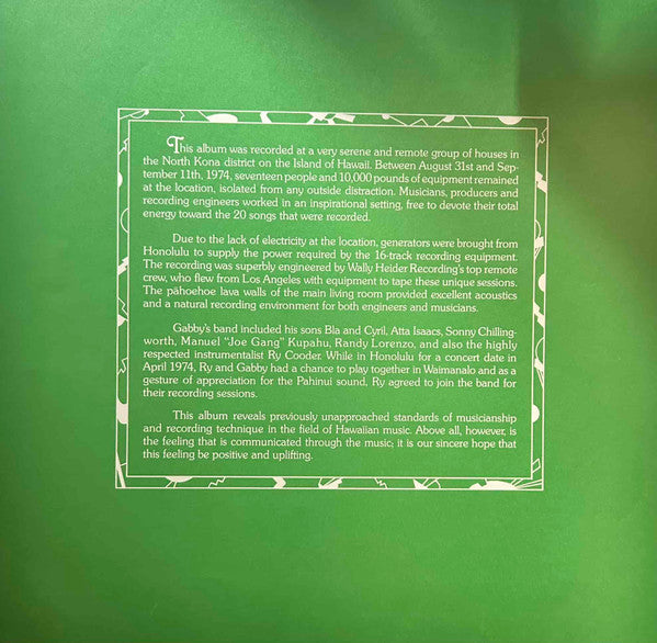 The Gabby Pahinui Hawaiian Band Vol. 1