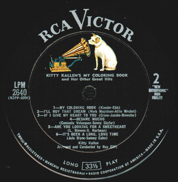 Kitty Kallen's "My Coloring Book" And Her Other Great Hits