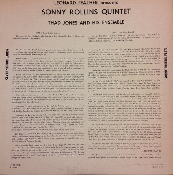 Sonny Rollins Plays