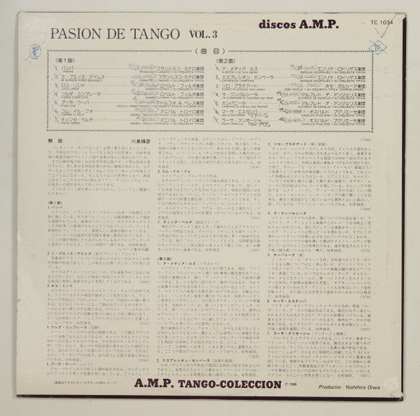 Pasion De Tango Vol.3