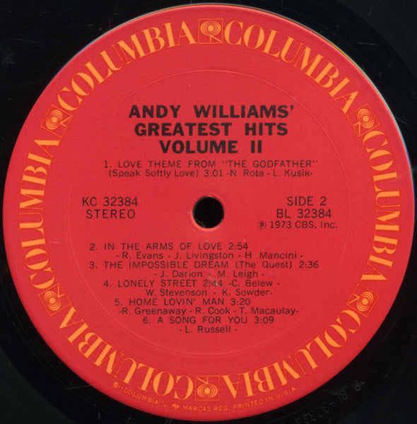 Andy Williams' Greatest Hits Vol. 2