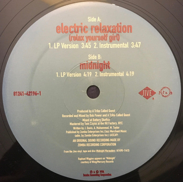 Release: Electric Relaxation (Relax Yourself Girl)-Vinyl-US-1994-01241-42196-1-87326