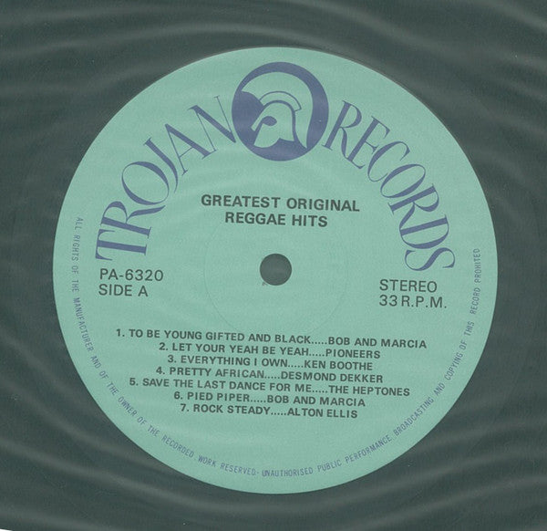 Trojan Greatest Original Reggae Hits