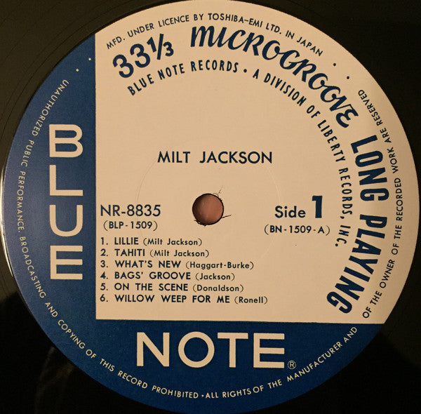 Milt Jackson With John Lewis, Percy Heath, Kenny Clarke, Lou Donaldson And The Thelonious Monk Quintet