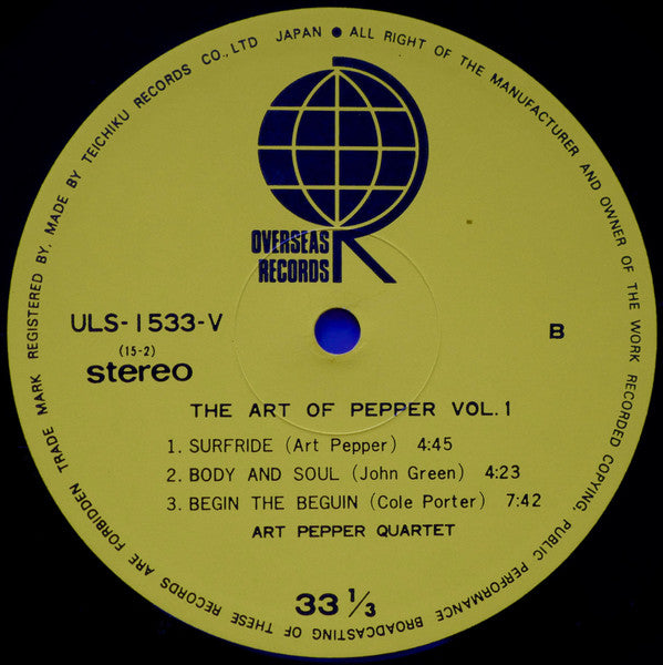 The Art Of Pepper Vol. 1
