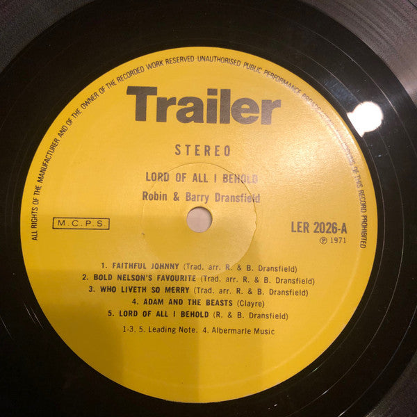 Lord Of All I Behold