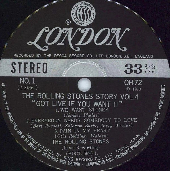 ウィー・ウォント・ストーンズ = Got Live If You Want It