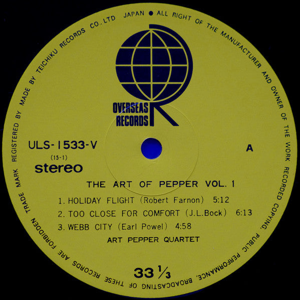 The Art Of Pepper Vol. 1