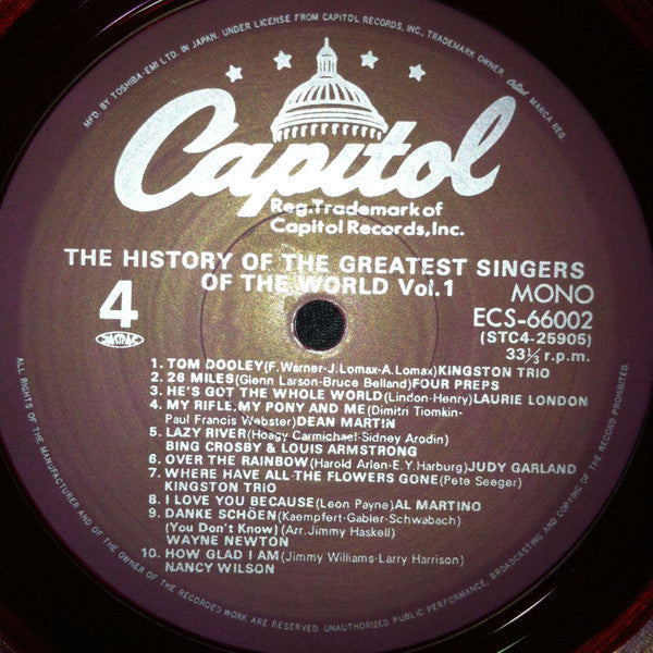 The History Of The Greatest Singers Of The World Vol. 1