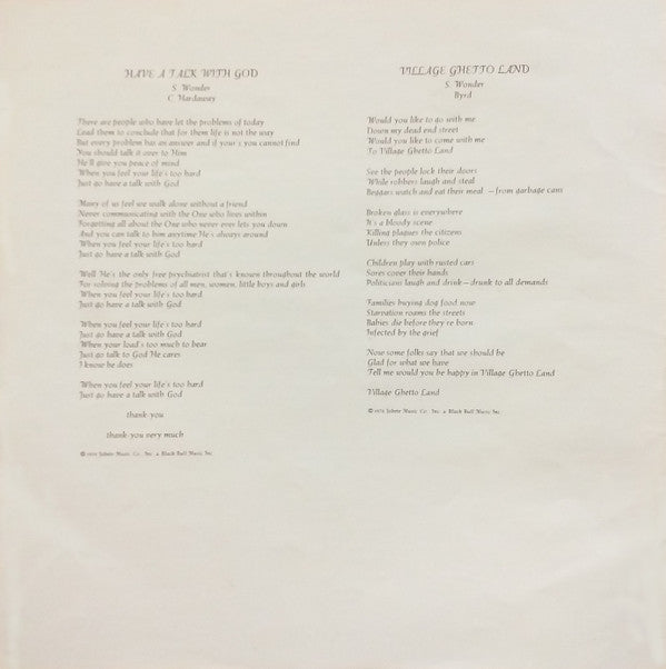 Songs In The Key Of Life