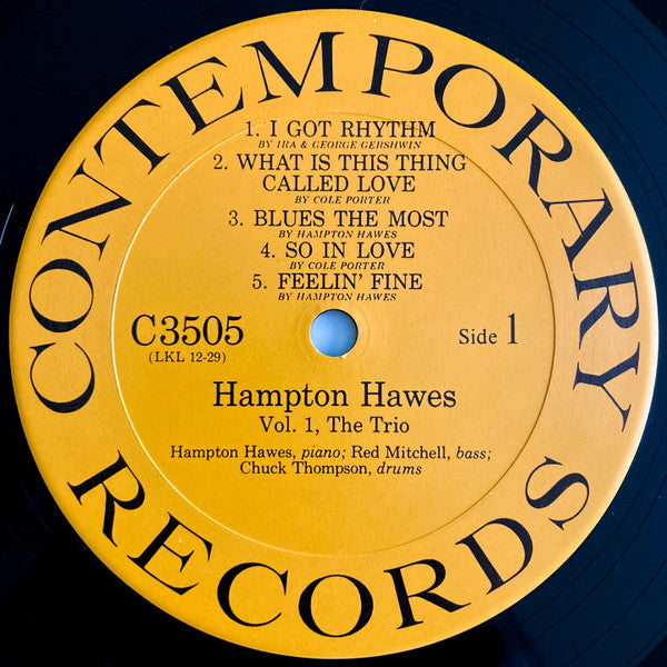 Hampton Hawes Trio, Vol. 1
