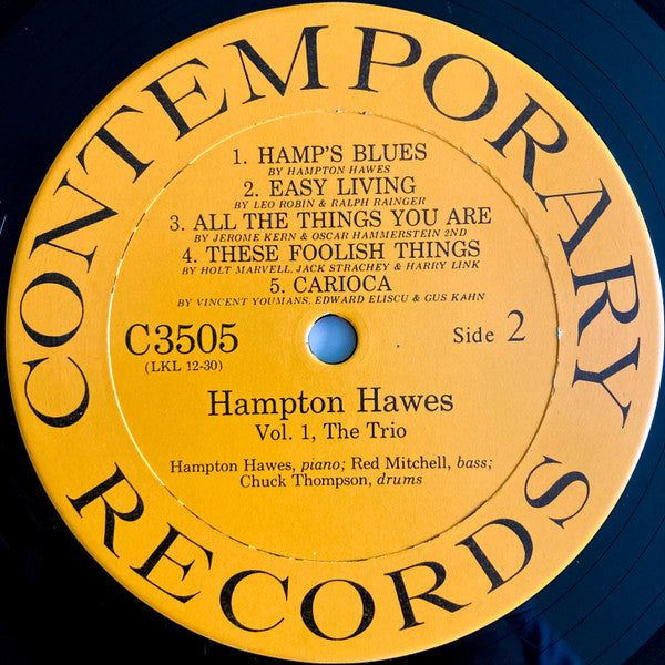 Hampton Hawes Trio, Vol. 1
