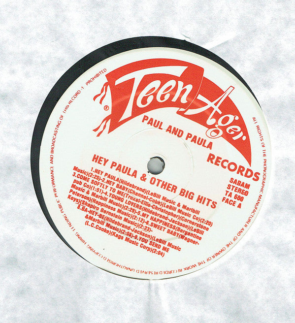 Hey Paula & Other Big Hits
