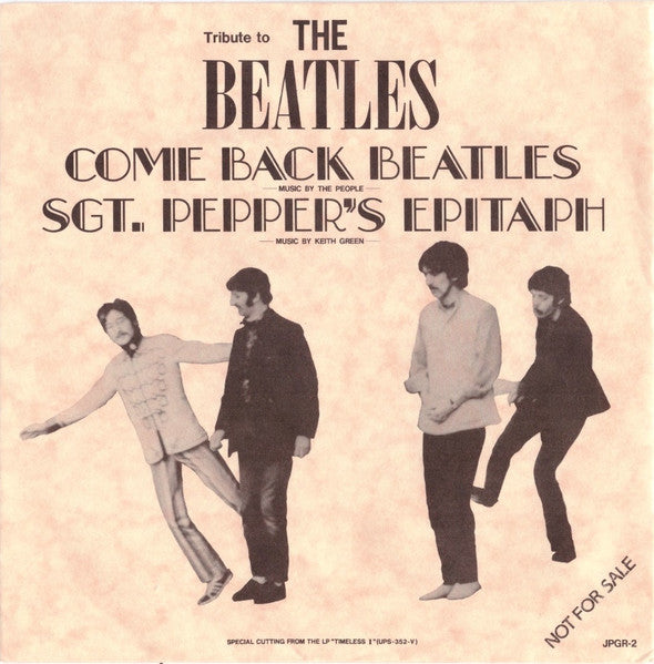 Tribute To The Beatles: Come Back Beatles / Sgt. Pepper's Epitaph