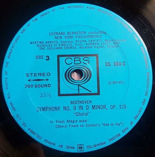 Symphony No. 9 In D Minor, Op. 125, "Choral" / Symphony No. 1 In C Major, Op. 21