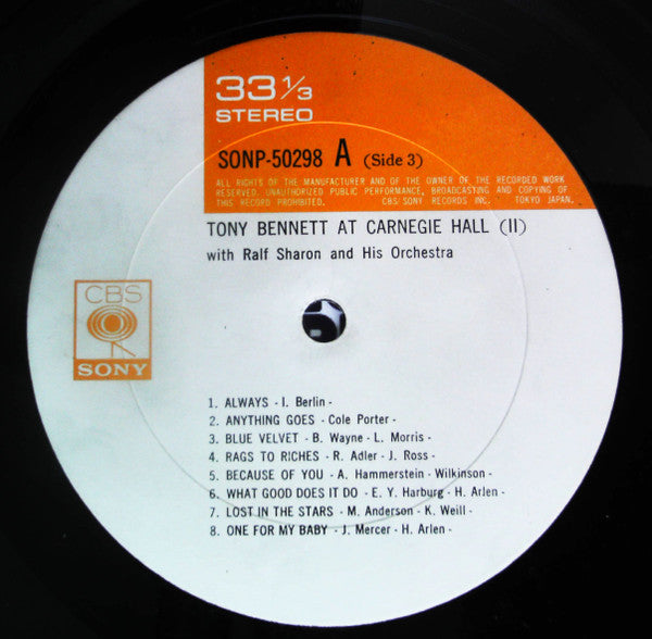 At Carnegie Hall Recorded Live June 9, 1962