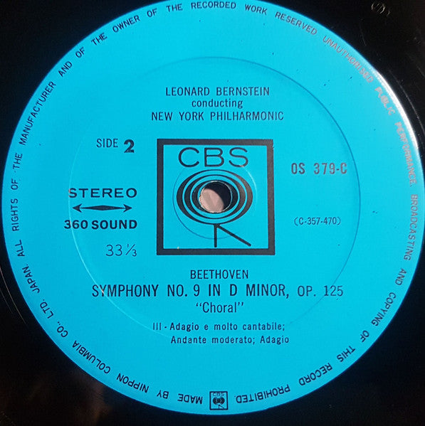 Symphony No. 9 In D Minor, Op. 125, "Choral" / Symphony No. 1 In C Major, Op. 21