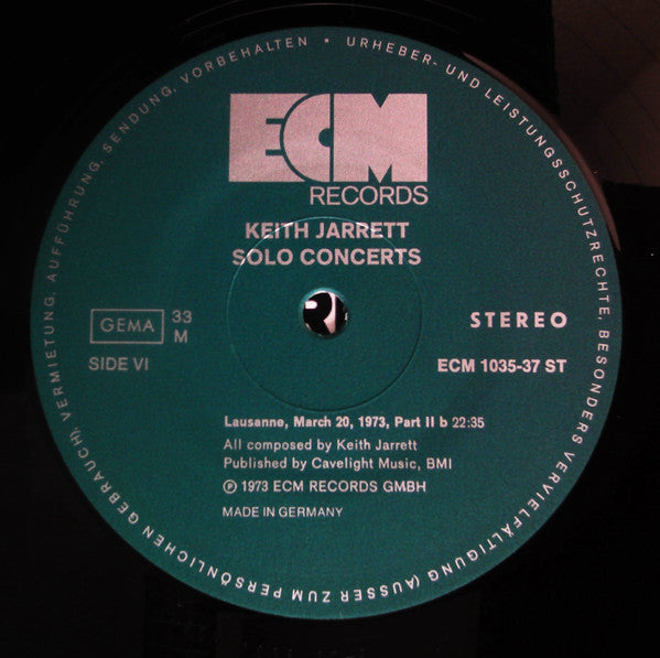 Solo Concerts: Bremen / Lausanne