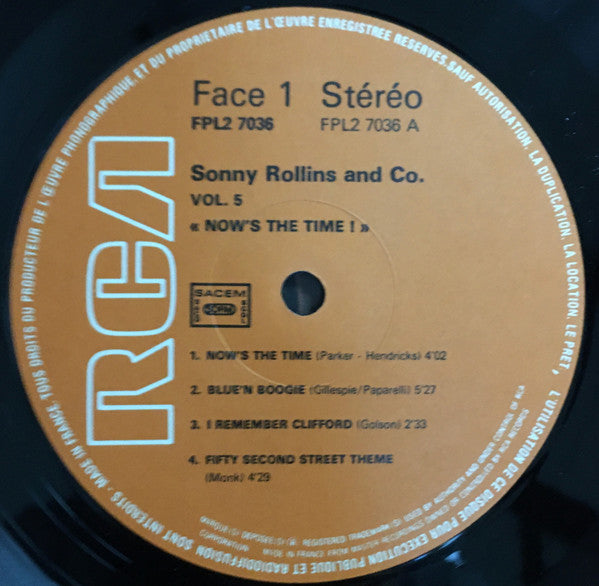 Vol 5: "Now's The Time!" / Vol 6: "The Standard Sonny Rollins"