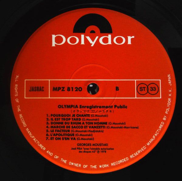 Enregistrement Public Olympia