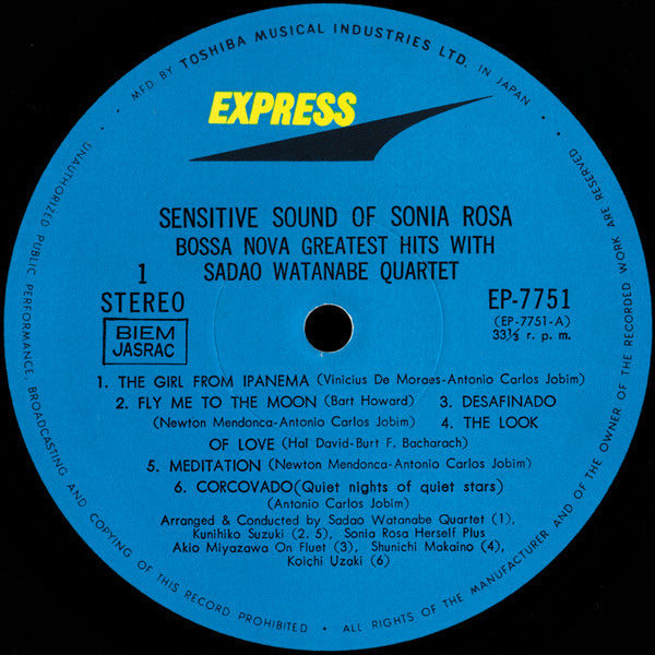 Sensitive Sound Of Sonia Rosa