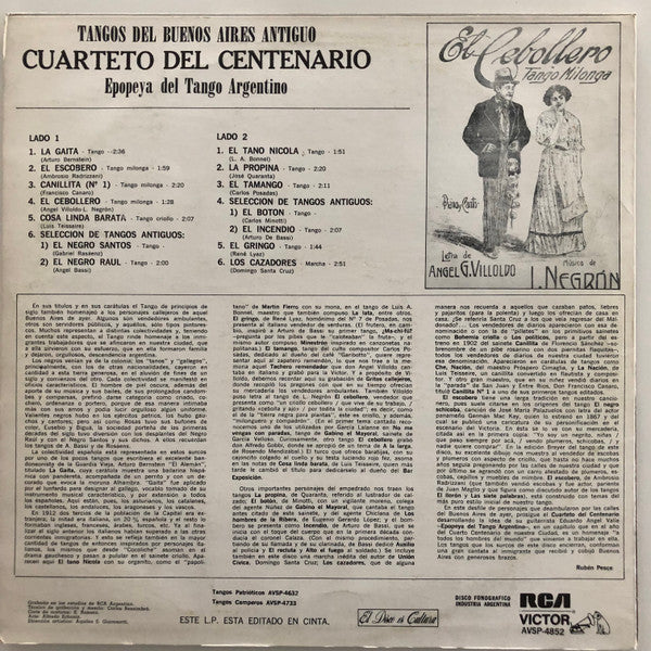 Tangos Del Buenos Aires Antiguo