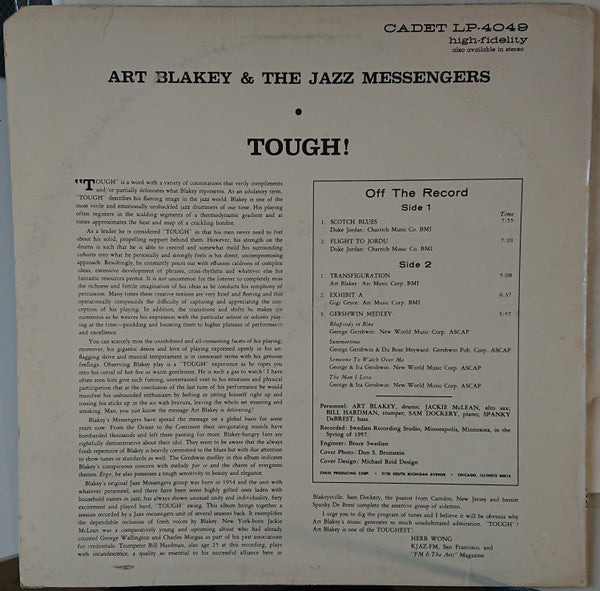 Release: Tough!-Vinyl-US-1981-LP-4049-11317488