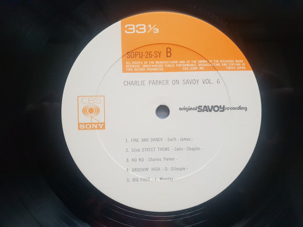 Charlie Parker On Savoy Vol. 6