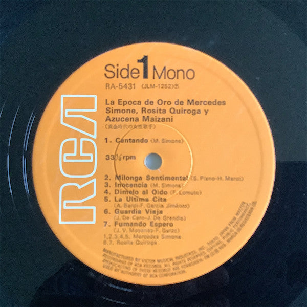 Mercedes Simone - Rosita Quiroga - Azucena Maizani