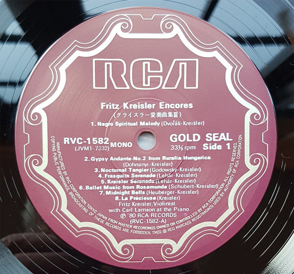 Fritz Kreisler Encores