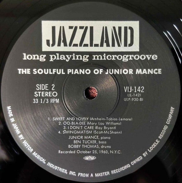 The Soulful Piano Of Junior Mance