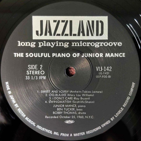 The Soulful Piano Of Junior Mance