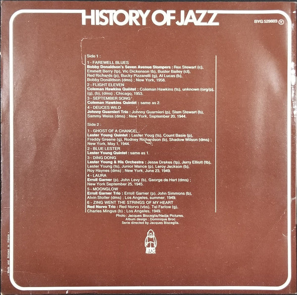 Release: History Of Jazz Vol.3 - Il Trionfo Dello Swing-Vinyl-France-None-BYG 529603-21547927