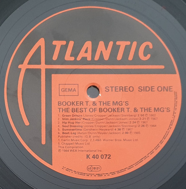 Release: The Best Of Booker T. & The MG's-Vinyl-Germany-1984-K 40 072-13192849