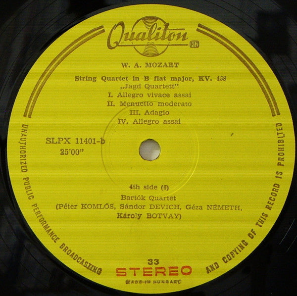 Six String Quartets - Dedicated To J. Haydn